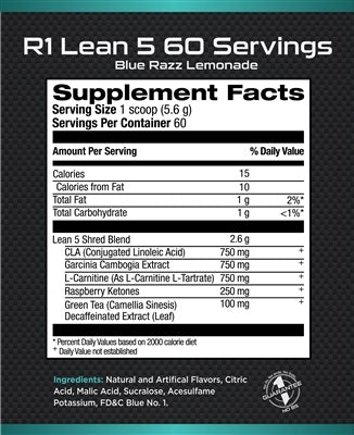 R1 Lean 5 Fat Burning Powder by, Rule One Proteins,