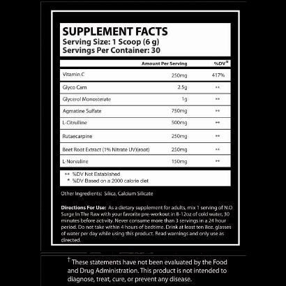 N.O. Raw Nitric Oxide, by Xcel Sport