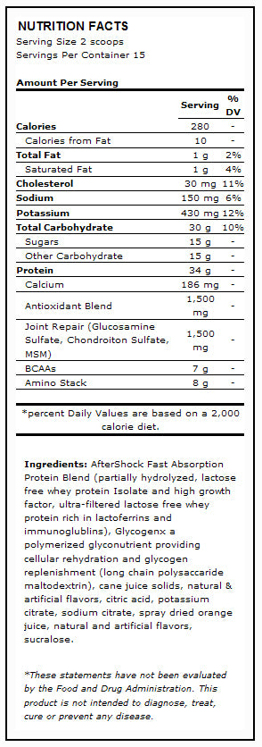 AfterShock Recovery 5.8 lbs, Myogenix