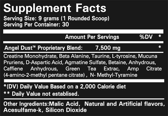 Angel Dust Pre-Workout, Blackstone