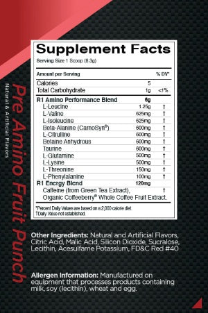 Rule 1 Pre Amino 30 serv