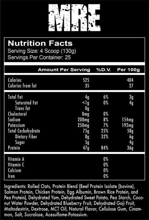 MRE MEAL REPLACEMENT, by Redcon1