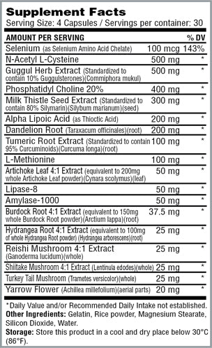 Liver Support 120 Cap Myogenix