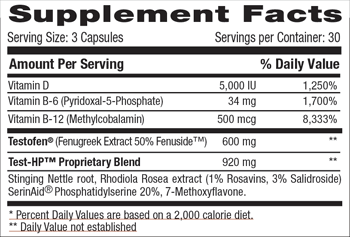 Test HP, Betancourt Nutrition, 90 caps
