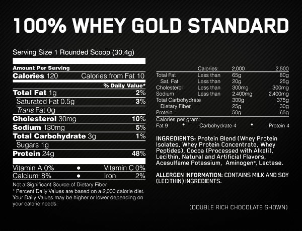 Optimum 100% Gold Standard Whey  5 lb, FREE Shaker Cup!