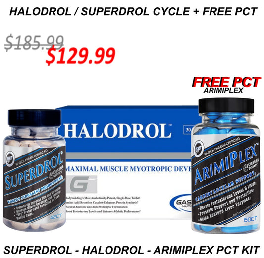 HALODROL - SUPERDROL CYCLE + FREE PCT