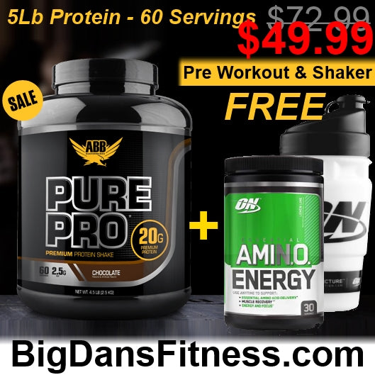 Protien Stack Optimum Nutrition Stack w/, ABB Pure Pro Protein! - Big Dan's Fitness