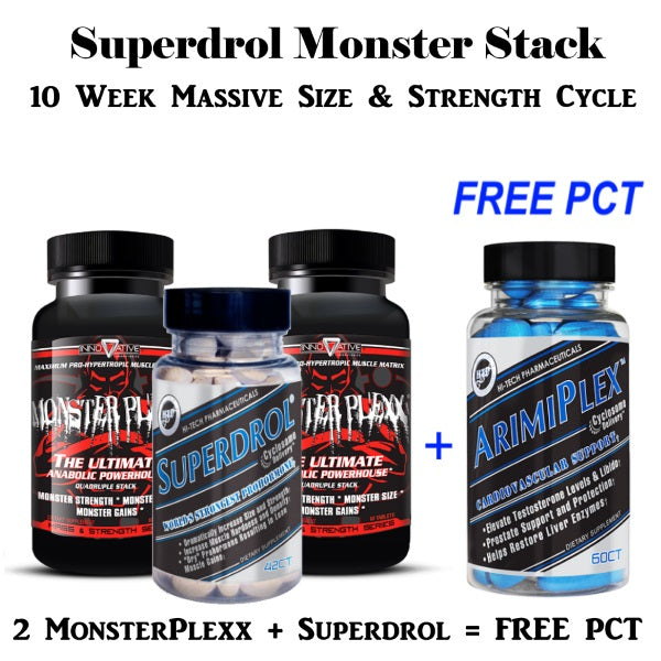SUPERDROL Monster Stack + FREE PCT