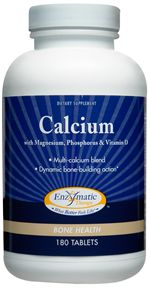 Calcium, Enzymatic Therapy, 180 tabs