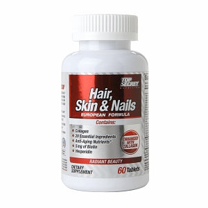 Hair, Skin, & Nails, Top Secret Nutrition, 60 tabs