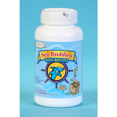 Seabuddies Daily Multiple, Enzymatic Therapy, 60 chew tabs